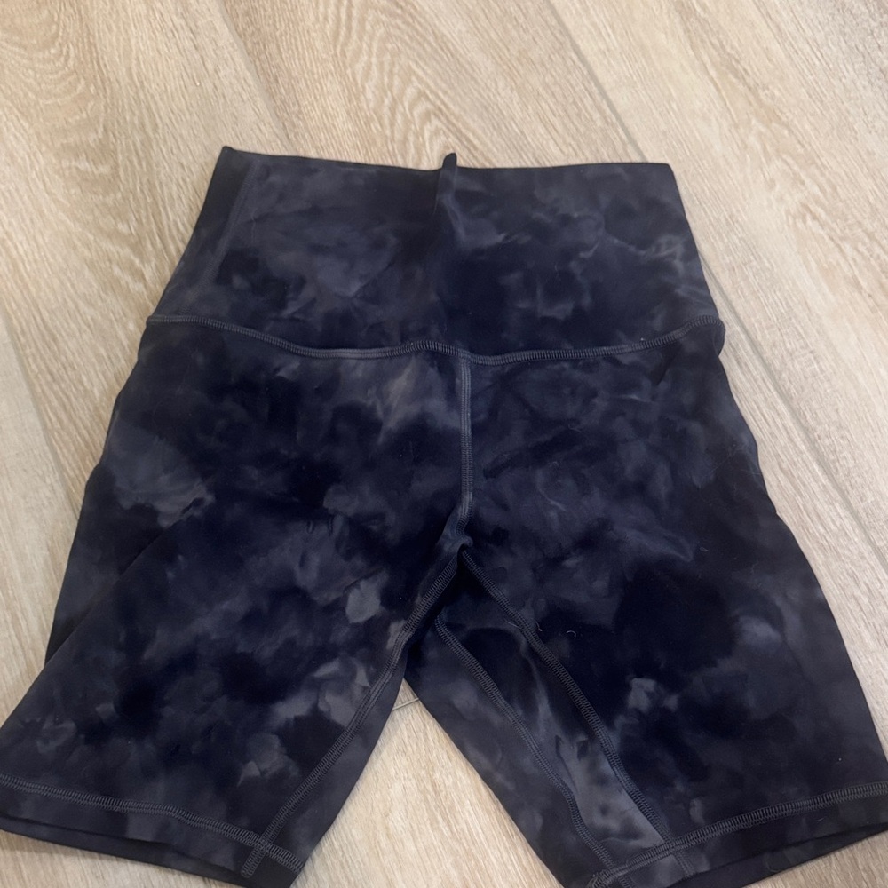 lululemon athletica Dark Tie-Dye Bike Shorts